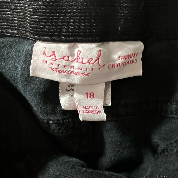 Isabel maternity below belly black jeans, distressed size 18 - Picture 6 of 7